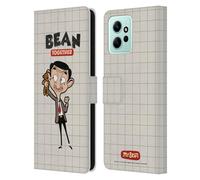 Head Case Designs Licenza Ufficiale Mr. Bean: La Serie Animata con Teddy Grafica Arte Custodia Portafoglio in Pelle Compatibile con Xiaomi Redmi 12