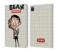 Head Case Designs Licenza Ufficiale Mr. Bean: La Serie Animata con Teddy Grafica Arte Custodia Portafoglio in Pelle Compatibile con Apple iPad PRO 11 2020/2021 / 2022