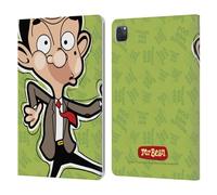 Head Case Designs Licenza Ufficiale Mr. Bean: La Serie Animata Viso Grafica Arte Custodia Portafoglio in Pelle Compatibile con Apple iPad PRO 11 2020/2021 / 2022