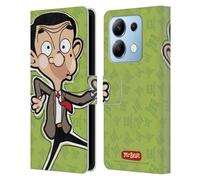 Head Case Designs Licenza Ufficiale Mr. Bean: La Serie Animata Viso Grafica Arte Custodia Portafoglio in Pelle Compatibile con Xiaomi Redmi Note 13/13 Pro 5G