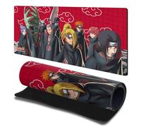 Head Case Designs Licenza Ufficiale Naruto Shippuden Akatsuki Grafica Arte 23.62 x 11.81 x 0.12 Inches (600 x 300 mm) - L Tappetino per Mouse E Scrivania da Ufficio per Giochi Tastiera PC
