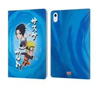 Head Case Designs Licenza Ufficiale Naruto Shippuden Chibi Sasuke Naruto Arte Custodia Portafoglio in Pelle Compatibile con Apple iPad Air 11 2020/2022/2024/2025