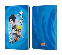 Head Case Designs Licenza Ufficiale Naruto Shippuden Chibi Sasuke Naruto Arte Custodia Portafoglio in Pelle Compatibile con Amazon Kindle 11th Gen (2024)