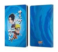 Head Case Designs Licenza Ufficiale Naruto Shippuden Chibi Sasuke Naruto Arte Custodia Portafoglio in Pelle Compatibile con Amazon Kindle Paperwhite 6