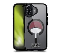 Head Case Designs Licenza Ufficiale Naruto Shippuden Clan Uchiha Personaggi e Icone Black Shockproof Bumper Case [Military Grade] Compatible with Apple iPhone 17 and with MagSafe