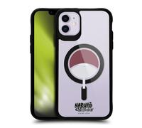 Head Case Designs Licenza Ufficiale Naruto Shippuden Clan Uchiha Personaggi e Icone Black Shockproof Bumper Case [Military Grade] Compatible with Apple iPhone 11 and with MagSafe