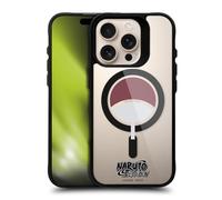 Head Case Designs Licenza Ufficiale Naruto Shippuden Clan Uchiha Personaggi e Icone Black Shockproof Bumper Case [Military Grade] Compatible with Apple iPhone 16 Pro and with MagSafe