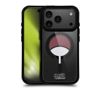Head Case Designs Licenza Ufficiale Naruto Shippuden Clan Uchiha Personaggi e Icone Black Shockproof Bumper Case [Military Grade] Compatible with Apple iPhone 17 Pro and with MagSafe