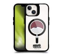 Head Case Designs Licenza Ufficiale Naruto Shippuden Clan Uchiha Personaggi e Icone Black Shockproof Bumper Case [Military Grade] Compatible with Apple iPhone 14 and with MagSafe