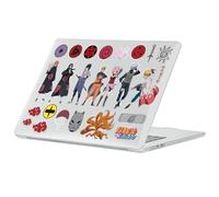 Head Case Designs Licenza Ufficiale Naruto Shippuden Iconico Grafica Custodia Laptop Trasparente con Glitter Compatibile con MacBook Air 13.6" M2 A2681/M3 A3113/M4 A3240 2022/2024/2025