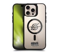 Head Case Designs Licenza Ufficiale Naruto Shippuden Itachi Headband Characters & Icons Black Shockproof Bumper Case [Military Grade] Compatible with Apple iPhone 16 Pro Max and with MagSafe