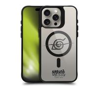 Head Case Designs Licenza Ufficiale Naruto Shippuden Itachi Headband Characters & Icons Black Shockproof Bumper Case [Military Grade] Compatible with Apple iPhone 15 Pro Max and with MagSafe