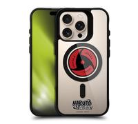 Head Case Designs Licenza Ufficiale Naruto Shippuden Itachi Mangekyo Sharingan Characters & Icons Black Shockproof Bumper Case [Military Grade] Compatible with Apple iPhone 16 Pro and with MagSafe