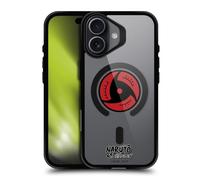 Head Case Designs Licenza Ufficiale Naruto Shippuden Itachi Mangekyo Sharingan Characters & Icons Black Shockproof Bumper Case [Military Grade] Compatible with Apple iPhone 17 and with MagSafe