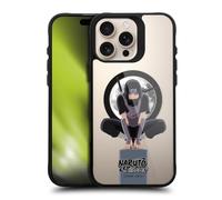 Head Case Designs Licenza Ufficiale Naruto Shippuden Itachi Uchiha Moon Characters & Icons Black Shockproof Bumper Case [Military Grade] Compatible with Apple iPhone 16 Pro Max and with MagSafe