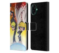 Head Case Designs Licenza Ufficiale Naruto Shippuden Naruto e Minato Arte Chiave Custodia Portafoglio in Pelle Compatibile con Samsung Galaxy A07