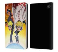Head Case Designs Licenza Ufficiale Naruto Shippuden Naruto e Minato Arte Chiave Custodia Portafoglio in Pelle Compatibile con Amazon Fire 7 2022