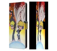 Head Case Designs Licenza Ufficiale Naruto Shippuden Naruto e Minato Arte Chiave Custodia Portafoglio in Pelle Compatibile con Samsung Galaxy S25 FE