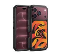 Head Case Designs Licenza Ufficiale Naruto Shippuden Nove Code di Konoha Iconico Custodia Antiurto Ultra Blindata compatibile con Apple iPhone 18 Pro