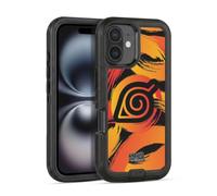 Head Case Designs Licenza Ufficiale Naruto Shippuden Nove Code di Konoha Iconico Custodia Antiurto Ultra Blindata Compatibile con Apple iPhone 16