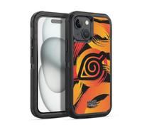 Head Case Designs Licenza Ufficiale Naruto Shippuden Nove Code di Konoha Iconico Custodia Antiurto Ultra Blindata Compatibile con Apple iPhone 15