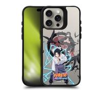 Head Case Designs Licenza Ufficiale Naruto Shippuden Sasuke And Itachi Characters & Icons Black Shockproof Bumper Case [Military Grade] Compatible with Apple iPhone 15 Pro Max and with MagSafe