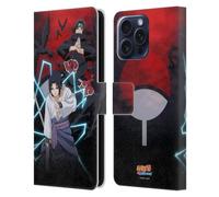 Head Case Designs Licenza Ufficiale Naruto Shippuden Sasuke e Itachi Arte Chiave Custodia Portafoglio in Pelle Compatibile con Samsung Galaxy S25 FE