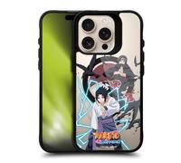 Head Case Designs Licenza Ufficiale Naruto Shippuden Sasuke e Itachi Personaggi e Icone Black Shockproof Bumper Case [Military Grade] Compatible with Apple iPhone 16 Pro and with MagSafe