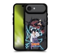 Head Case Designs Licenza Ufficiale Naruto Shippuden Sasuke e Itachi Personaggi e Icone Black Shockproof Bumper Case [Military Grade] Compatible with Apple iPhone 17 Air and with MagSafe