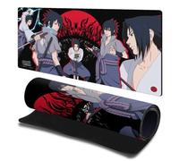 Head Case Designs Licenza Ufficiale Naruto Shippuden Sasuke Grafica Arte 23.62 x 11.81 x 0.12 Inches (600 x 300 mm) - L Tappetino per Mouse E Scrivania da Ufficio per Giochi Tastiera PC