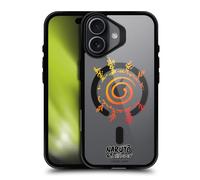 Head Case Designs Licenza Ufficiale Naruto Shippuden Sigillo di Kurama Personaggi e Icone Black Shockproof Bumper Case [Military Grade] Compatible with Apple iPhone 17 and with MagSafe