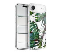 Head Case Designs Licenza Ufficiale Nature Magick Deep Green Palm Piante Foglie Tropicali Su Marmoreo Custodia in Gel [Grado Militare] Compatibile Con Apple iPhone 17 Air E Compatibile Con MagSafe