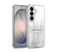 Head Case Designs Licenza Ufficiale Nature Magick Foresta Bianca E Nera Quindi L'Avventura Inizia Citazione Custodia in Gel [Protezione di Grado Militare] Compatibile con Samsung Galaxy S26 Plus