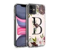 Head Case Designs Licenza Ufficiale Nature Magick Lettera B Rose Gold Flowers Monogram 1 Custodia in Gel [Protezione di Grado Militare] Compatibile con Apple iPhone 11 E Compatibile con MagSafe