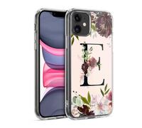 Head Case Designs Licenza Ufficiale Nature Magick Lettera E Rose Gold Flowers Monogram 1 Custodia in Gel [Protezione di Grado Militare] Compatibile con Apple iPhone 11 E Compatibile con MagSafe