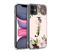 Head Case Designs Licenza Ufficiale Nature Magick Lettera J Rose Gold Flowers Monogram 1 Custodia in Gel [Protezione di Grado Militare] Compatibile Con Apple iPhone 11 E Compatibile Con MagSafe