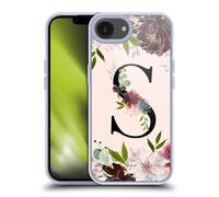 Head Case Designs Licenza Ufficiale Nature Magick Lettera S Rose Gold Flowers Monogram 2 Custodia in Gel [Protezione di Grado Militare] Compatibile con Apple iPhone 16e E Compatibile con MagSafe