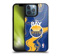 Head Case Designs Licenza Ufficiale NBA Agata Marmo Golden State Warriors Cover in Gel Rinforzata [Protezione di Grado Militare] Compatibile con Apple iPhone 13 PRO Max
