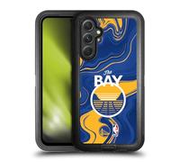 Head Case Designs Licenza Ufficiale NBA Agata Marmo Golden State Warriors Custodia Antiurto Ultra Blindata Compatibile con Samsung Galaxy A54 5G