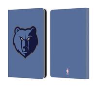 Head Case Designs Licenza Ufficiale NBA Blu Chiaro Memphis Grizzlies Logo Custodia Portafoglio in Pelle Compatibile con Amazon Kindle 11th Gen (2024)
