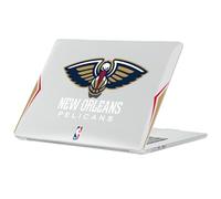 Head Case Designs Licenza Ufficiale NBA Blu Navy Design Testo New Orleans Pelicans Logo Custodia Laptop Trasparente Armatura Compatibile con MacBook Air 13.6" A2681/A3113/A3240 2022/2024/2025