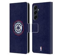 Head Case Designs Licenza Ufficiale NBA Blu Navy Los Angeles Clippers Logo Custodia Portafoglio in Pelle Compatibile con Samsung Galaxy A55 5G
