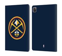 Head Case Designs Licenza Ufficiale NBA Blu Notte Denver Nuggets Logo Custodia Portafoglio in Pelle Compatibile con Apple iPad PRO 11 2020/2021 / 2022