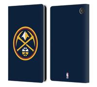 Head Case Designs Licenza Ufficiale NBA Blu Notte Denver Nuggets Logo Custodia Portafoglio in Pelle Compatibile con Amazon Fire 7 2022