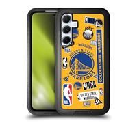 Head Case Designs Licenza Ufficiale NBA Collage di Sticker Golden State Warriors Custodia Antiurto Ultra Blindata Compatibile con Samsung Galaxy A55 5G