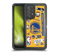 Head Case Designs Licenza Ufficiale NBA Collage di Sticker Golden State Warriors Custodia Antiurto Ultra Blindata Compatibile con Galaxy A52 / A52s / 5G (2021)
