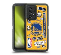 Head Case Designs Licenza Ufficiale NBA Collage di Sticker Golden State Warriors Custodia Antiurto Ultra Blindata Compatibile con Samsung Galaxy A53 5G (2022)