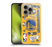 Head Case Designs Licenza Ufficiale NBA Collage di Sticker Golden State Warriors Custodia Cover Dura per Parte Posteriore Compatibile con Apple iPhone 16 PRO