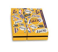 Head Case Designs Licenza Ufficiale NBA Collage di Sticker Los Angeles Lakers Vinile Sticker Gaming Pelle Adesivo Compatibile con Sony Playstation 4 PS4 Console