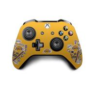Head Case Designs Licenza Ufficiale NBA Collage di Sticker Los Angeles Lakers Vinile Sticker Gaming Pelle Adesivo Compatibile con Xbox One S/X Controller